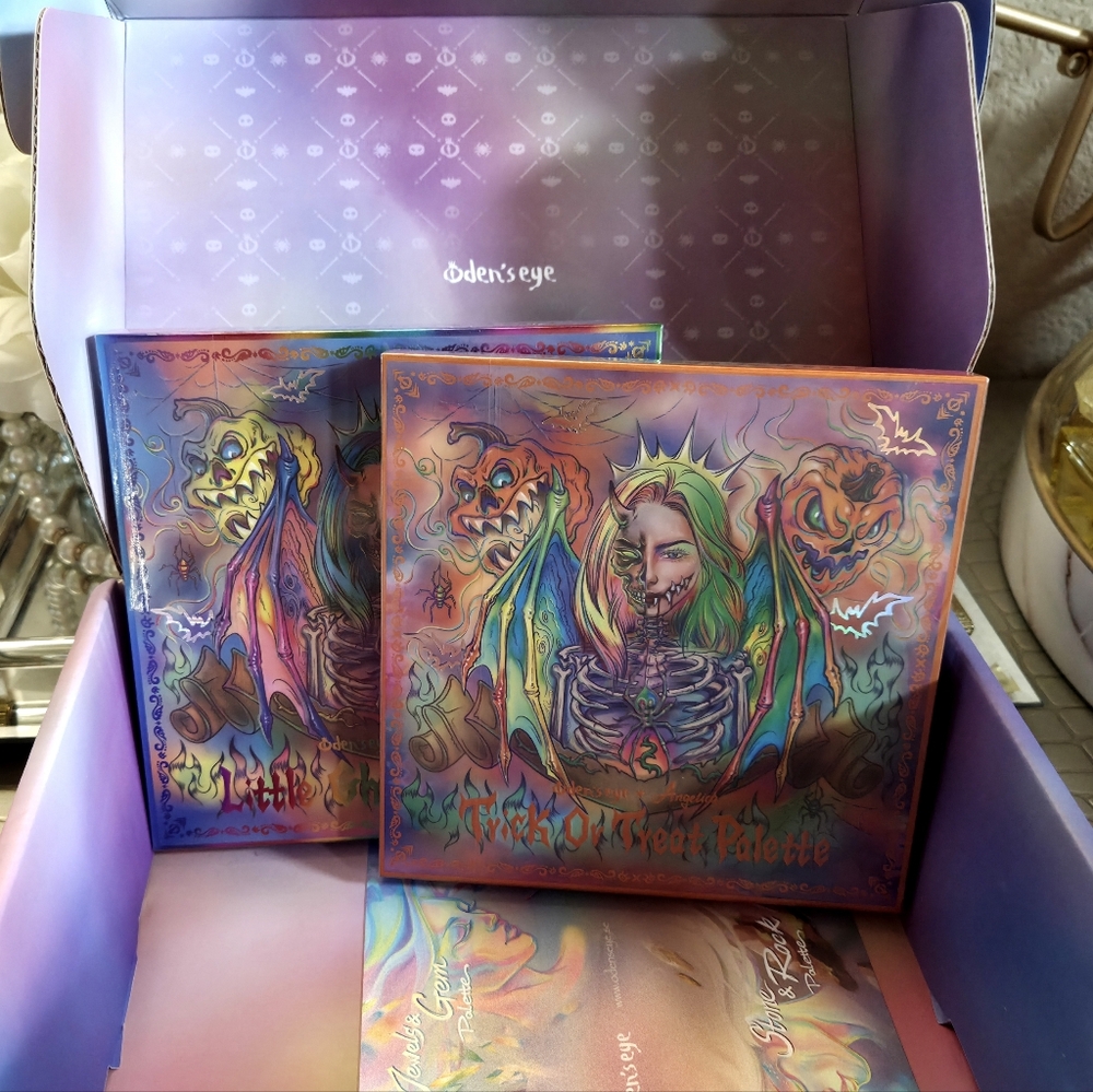 NIB Bundle Oden's Eye Little Ghost & Trick Or Treat Eyeshadow Palettes